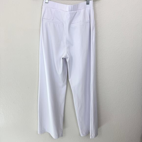 Halara Womens High Waist Flare Leg Pants Size M Office Work Summer White - Picture 4 of 7